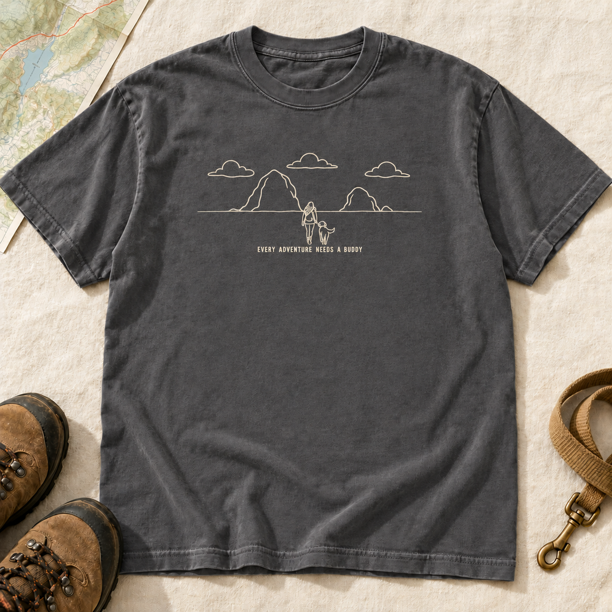 Every Adventure Needs a Buddy Mountain Hiking T-Shirt | Buddy Outfitters