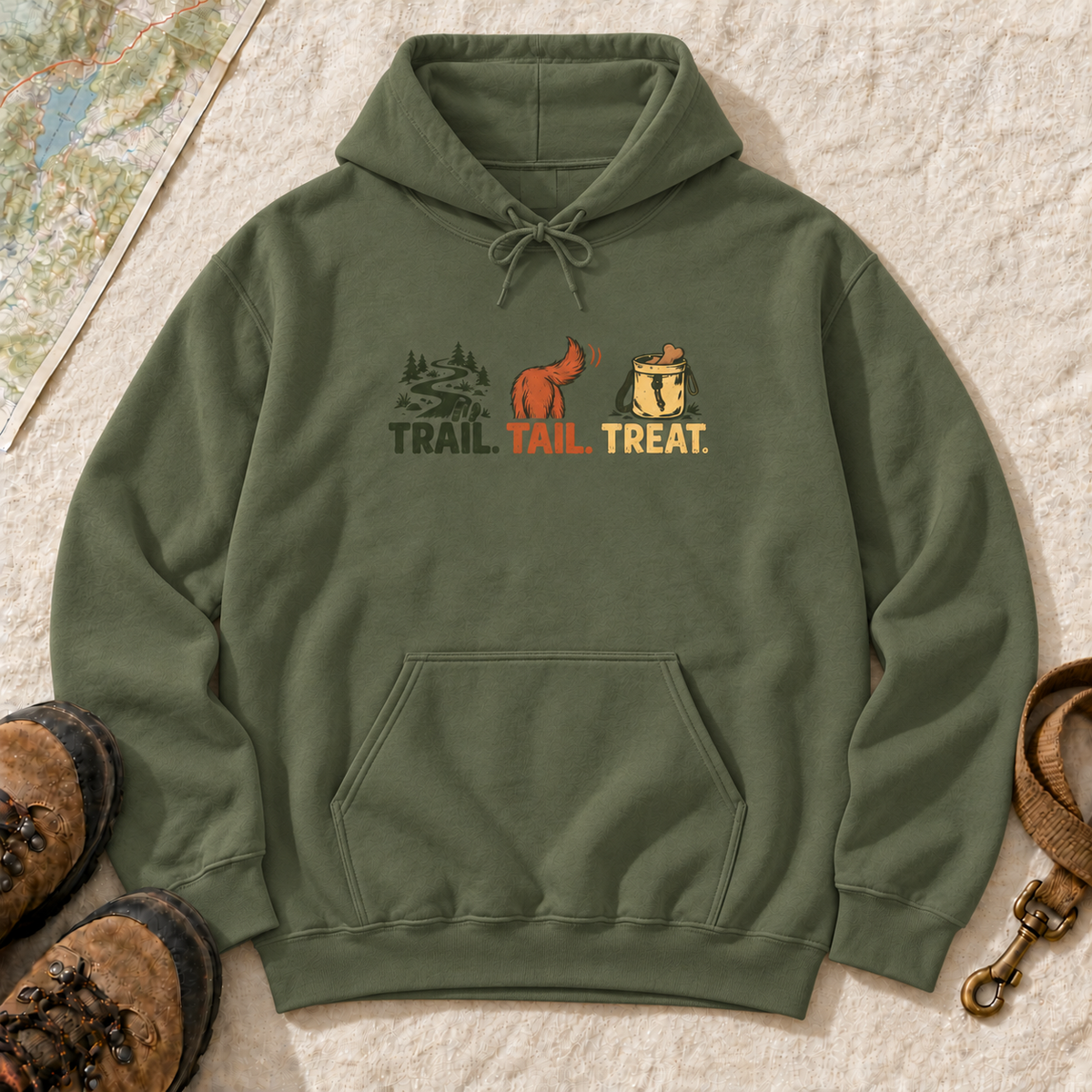 Trail, Tail & Treat Dog Hiking Hoodie | Buddy Outfitters