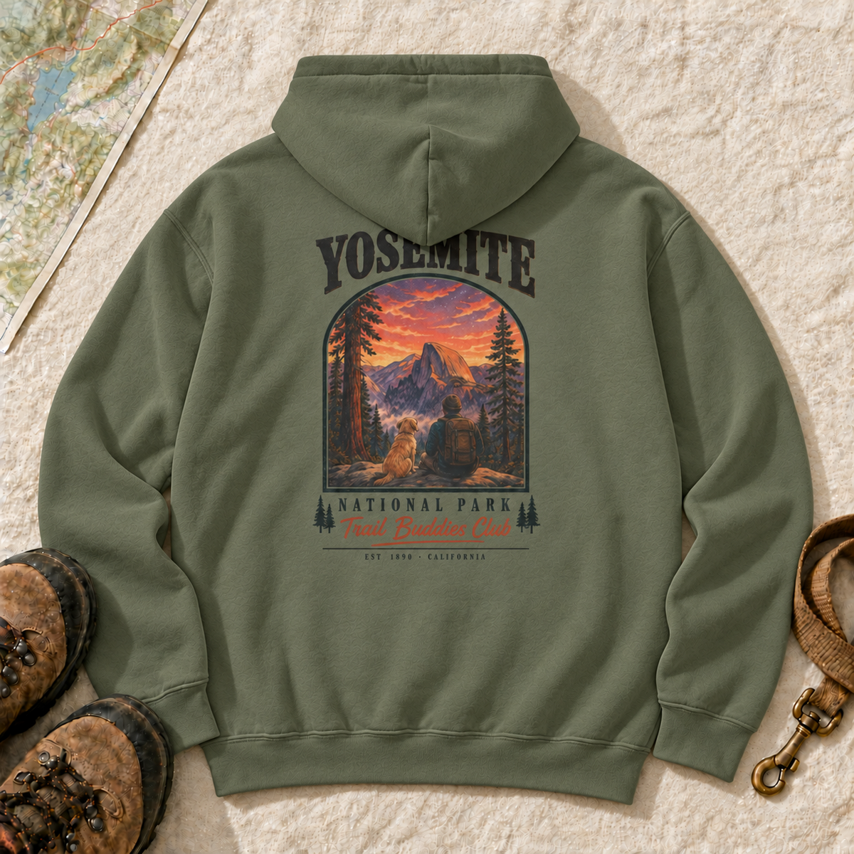 Yosemite Trail Buddies Club Hoodie | Buddy Outfitters