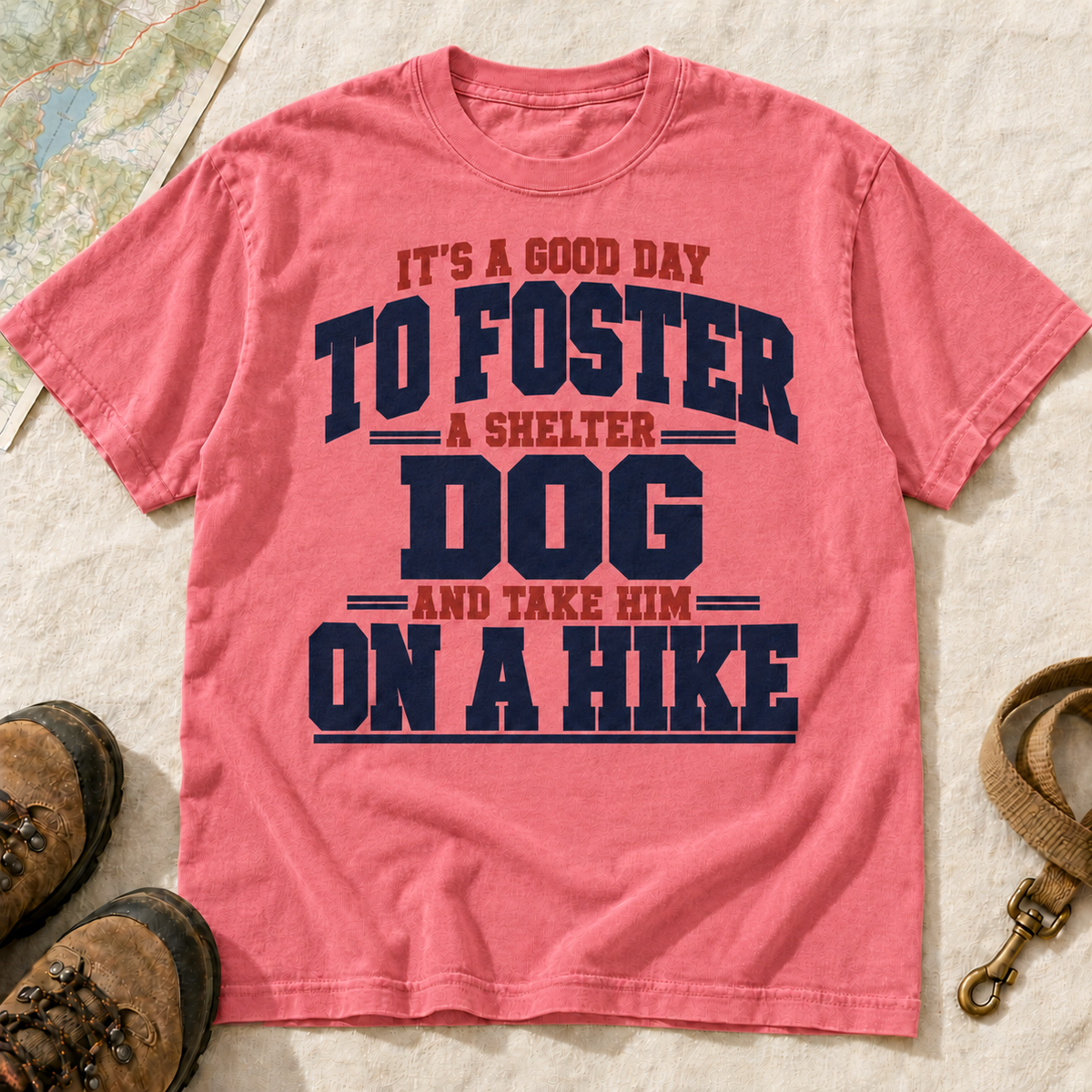 Foster a Shelter Dog and Take Him on a Hike T-Shirt | Buddy Outfitters