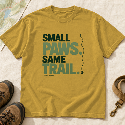 Small Paws Same Trail Dog Hiking T-Shirt | Buddy Outfitters