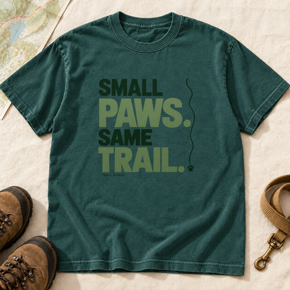 Small Paws Same Trail Dog Hiking T-Shirt | Buddy Outfitters