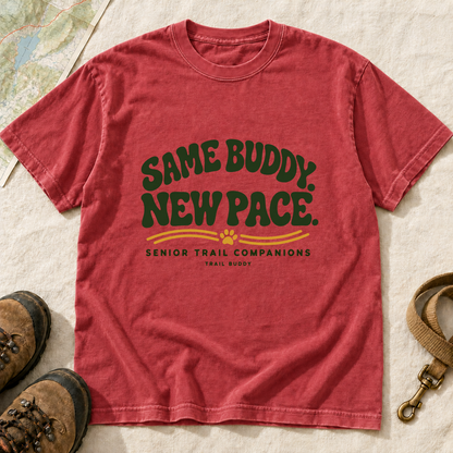Same Buddy New Pace Senior Dog Hiking T-Shirt | Buddy Outfitters