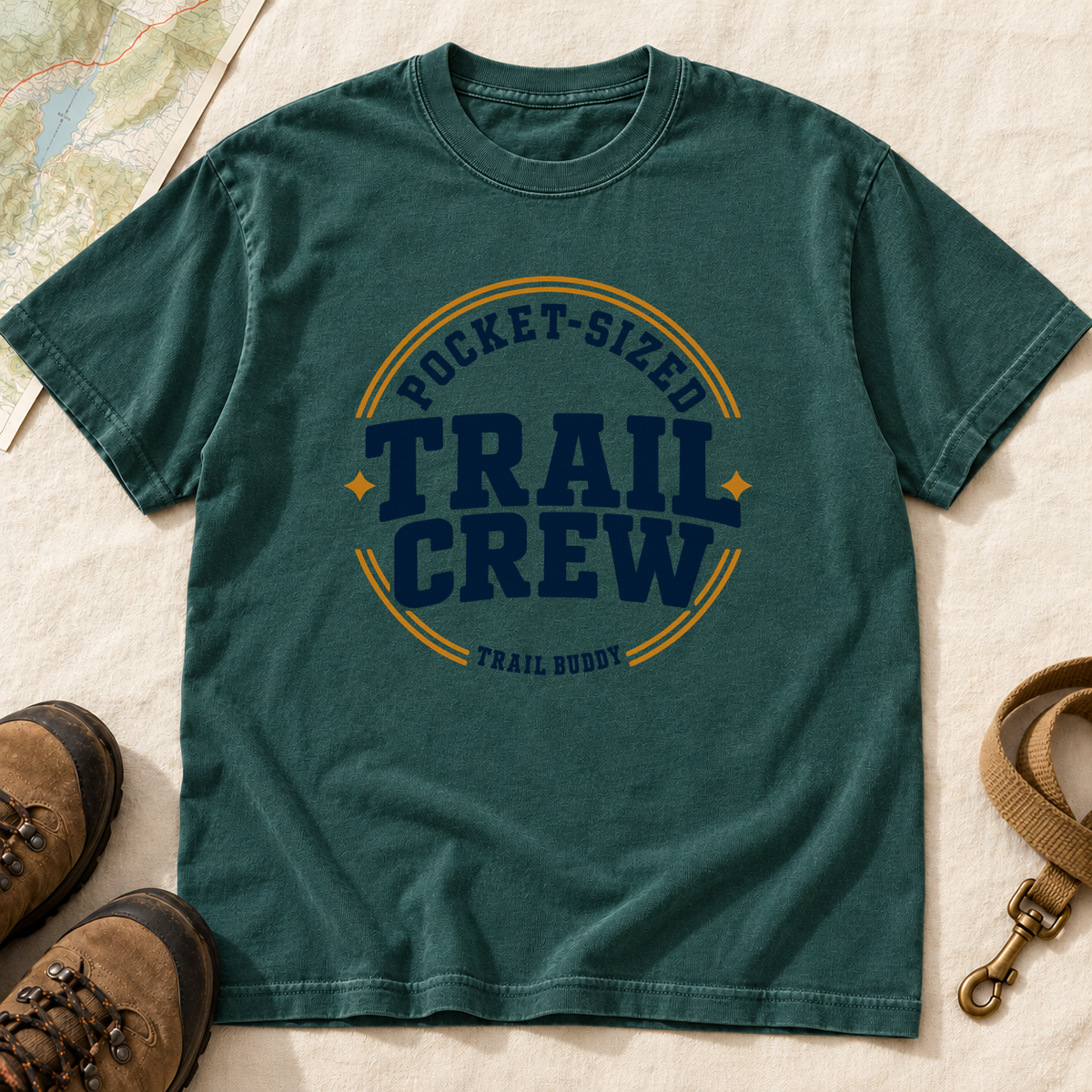 Pocket-Sized Trail Crew Dog Hiking T-Shirt | Buddy Outfitters