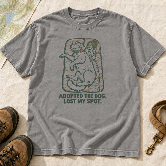 Adopted the Dog Lost My Spot Funny Dog T-Shirt