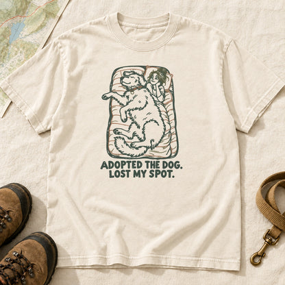 Adopted the Dog Lost My Spot Funny Dog T-Shirt