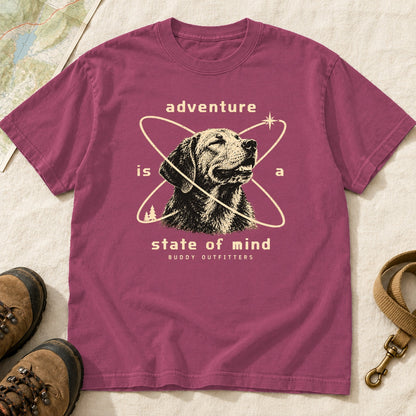 Adventure Is A State Of Mind Labrador – Berry front mockup