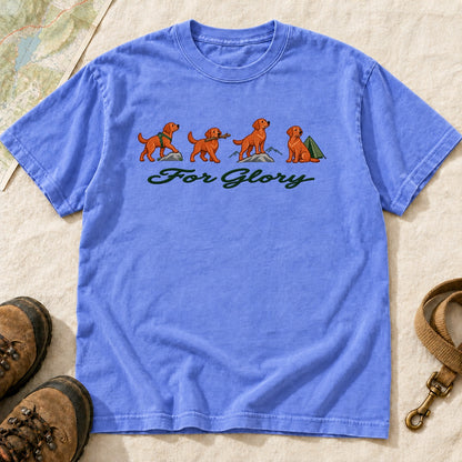 For Glory Labrador Adventure – Flo Blue front mockup