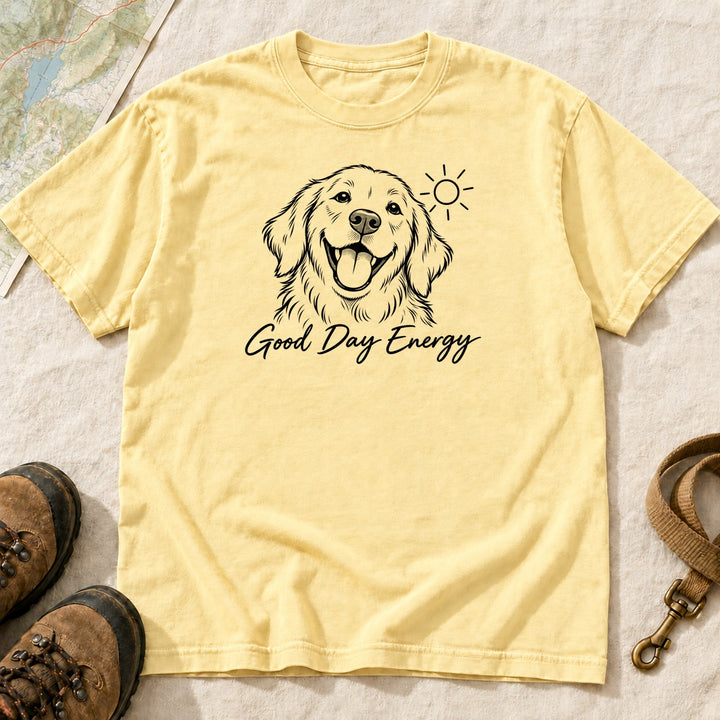 Good Day Energy Golden Retriever T-Shirt | Buddy Outfitters
