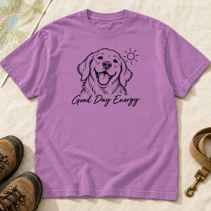 Good Day Energy Golden Retriever – Orchid front mockup