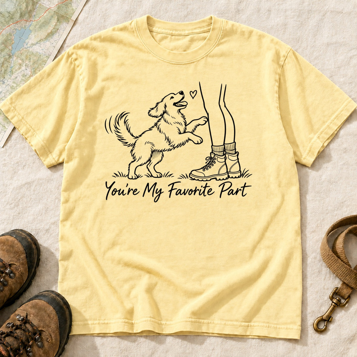 You Re My Favorite Part Girl And Dog – Butter front mockup