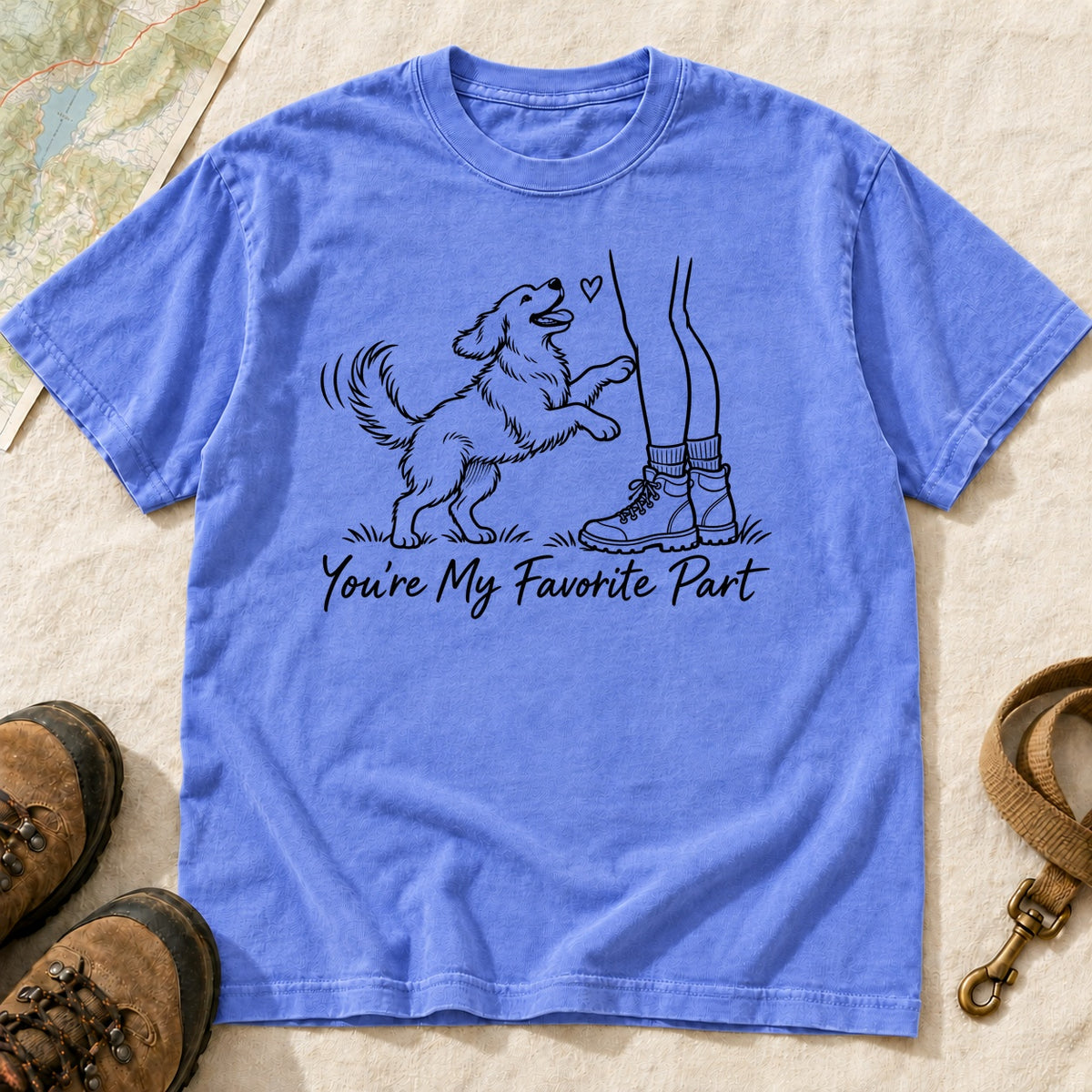 You Re My Favorite Part Girl And Dog – Flo Blue front mockup