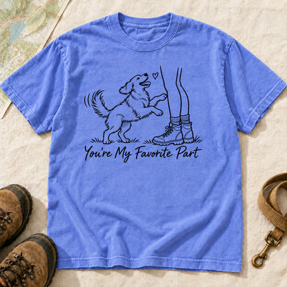 You Re My Favorite Part Girl And Dog – Flo Blue front mockup