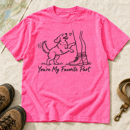 You Re My Favorite Part Girl And Dog – Neon Pink front mockup