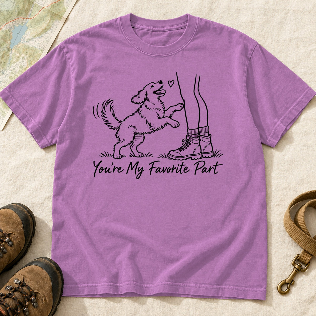 You Re My Favorite Part Girl And Dog – Orchid front mockup