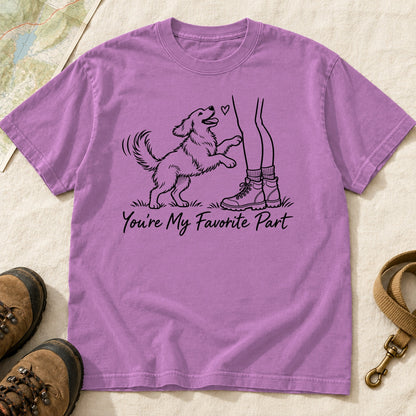 You Re My Favorite Part Girl And Dog – Orchid front mockup