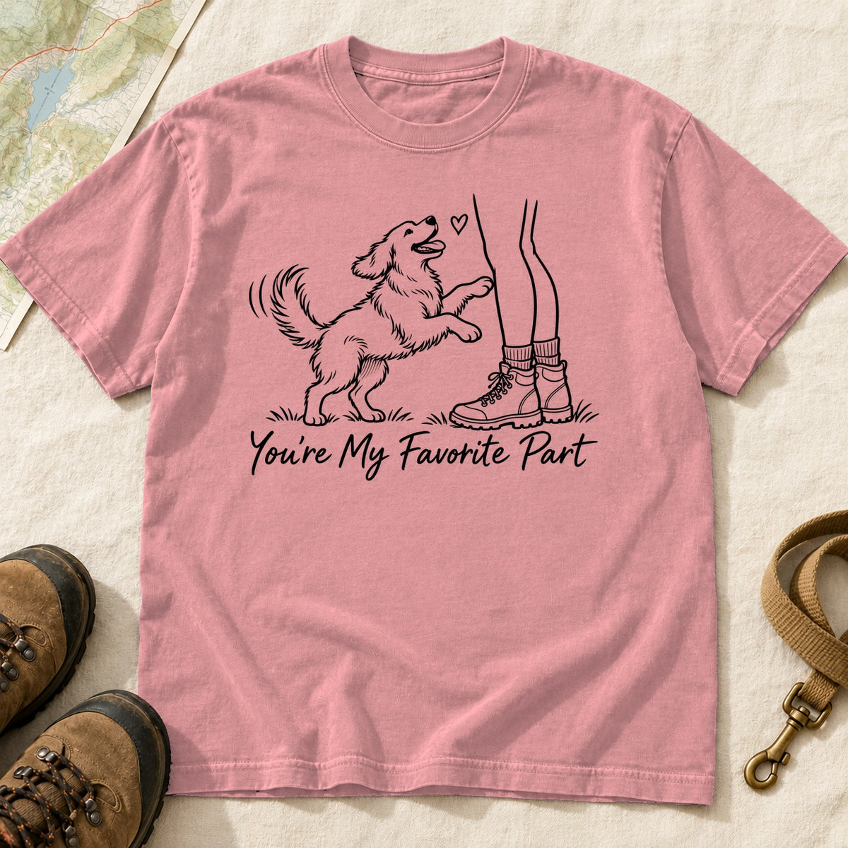 You Re My Favorite Part Girl And Dog – Watermelon front mockup