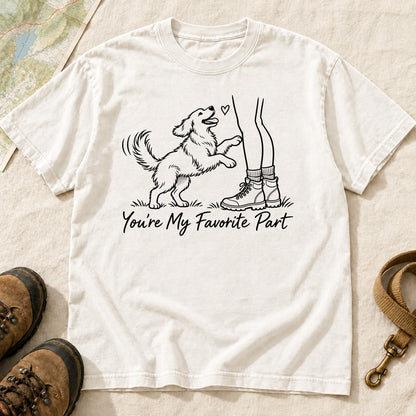 You Re My Favorite Part Girl And Dog – White front mockup