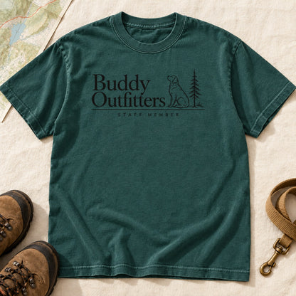 Staff Member Dog And Pine – Blue Spruce front mockup