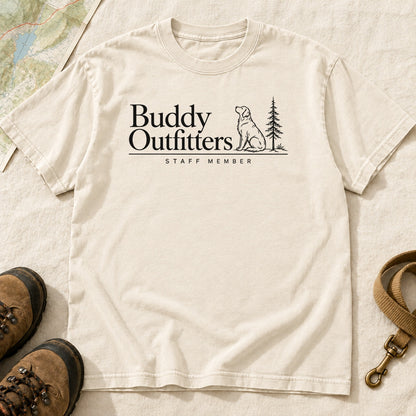 Staff Member Dog And Pine – Ivory front mockup