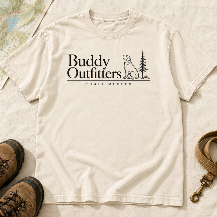 Staff Member Dog and Pine T-Shirt | Buddy Outfitters