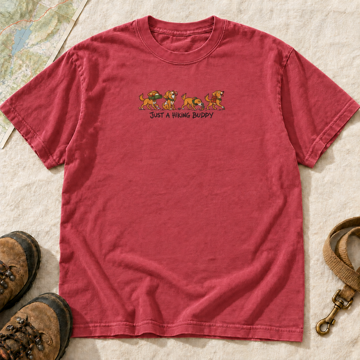 Just a Hiking Buddy Dog Graphic T-Shirt | Buddy Outfitters