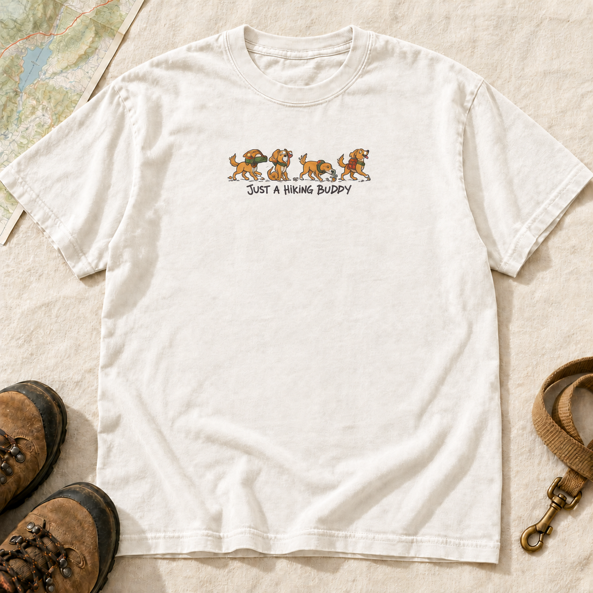 Just a Hiking Buddy Dog Graphic T-Shirt | Buddy Outfitters