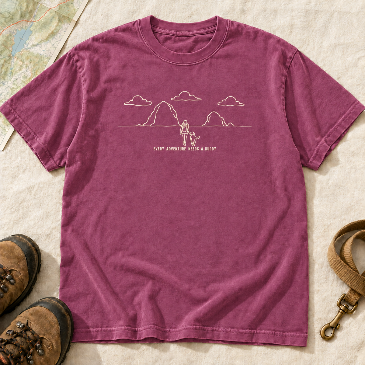 Every Adventure Needs a Buddy Mountain Hiking T-Shirt | Buddy Outfitters