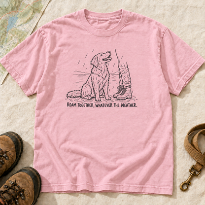 Roam Together, Whatever the Weather Dog Hiking T-Shirt | Buddy Outfitters