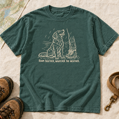 Roam Together, Whatever the Weather Dog Hiking T-Shirt | Buddy Outfitters