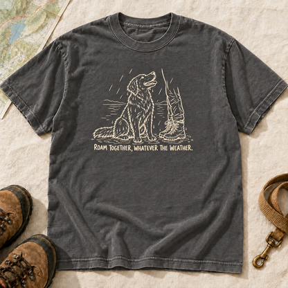 Roam Together, Whatever the Weather Dog Hiking T-Shirt | Buddy Outfitters